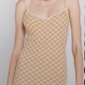 Emory Park checkered wool dress/tank NWT